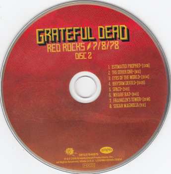 3CD The Grateful Dead: Red Rocks 7/8/78 119227