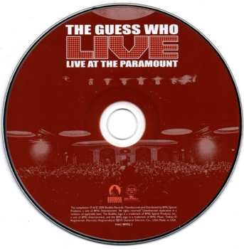 CD The Guess Who: Live At The Paramount 551170