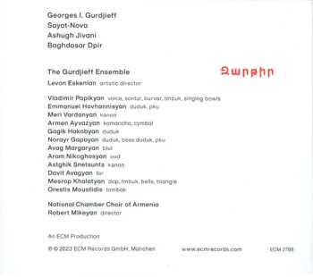 CD The Gurdjieff Folk Instruments Ensemble: Zartir = Զարթիր 567951