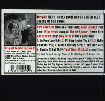 CD The Herb Robertson Brass Ensemble: Shades Of Bud Powell 588970