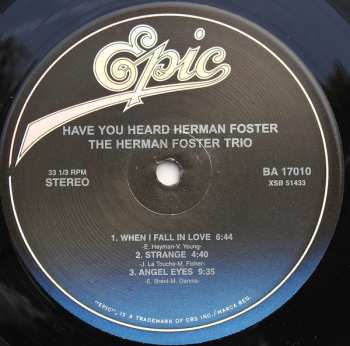 LP The Herman Foster Trio: Have You Heard Herman Foster 608398