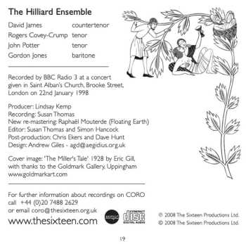 CD The Hilliard Ensemble: Hilliard Live 4 548734