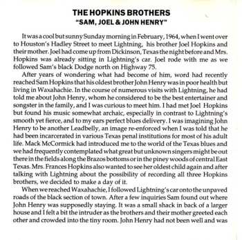 CD The Hopkins Brothers: The Hopkins Brothers (Joel, Lightning & John Henry) 518771