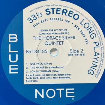 LP The Horace Silver Quintet: Song For My Father (Cantiga Para Meu Pai) CLR | LTD 620951