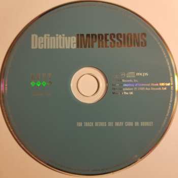 CD The Impressions: Definitive Impressions 547667