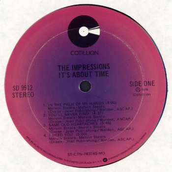 LP The Impressions: It's About Time 635657