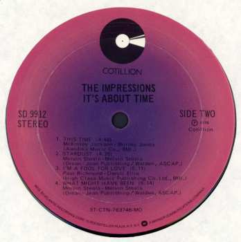 LP The Impressions: It's About Time 635657