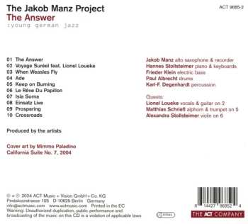 CD The Jakob Manz Project: The Answer DIGI 562643