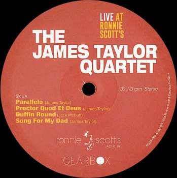 LP The James Taylor Quartet: Bumpin' On Frith Street - Live At Ronnie Scott's 346443