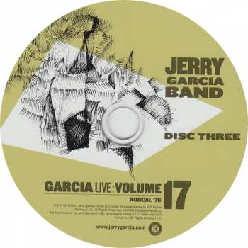 3CD The Jerry Garcia Band: GarciaLive Volume 17 NorCal '76 229823