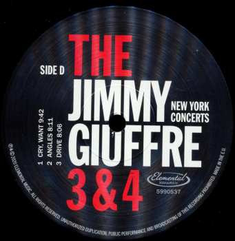 2LP The Jimmy Giuffre Trio: New York Concerts LTD 261620