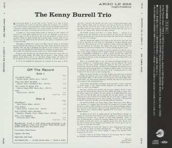 CD The Kenny Burrell Trio: A Night At The Vanguard 578242