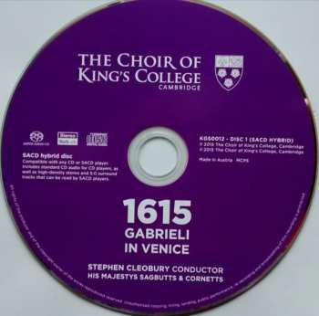 Blu-ray/SACD The King's College Choir Of Cambridge: 1615: Gabrieli in Venice 618519