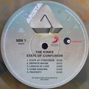 LP The Kinks: State Of Confusion CLR 139251