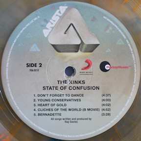 LP The Kinks: State Of Confusion CLR 139251