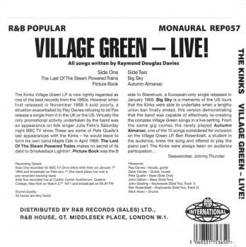 SP The Kinks: Village Green – Live! 630667