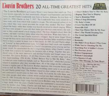 CD The Louvin Brothers: 20 All-Time Greatest Hits  613971