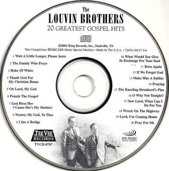 CD The Louvin Brothers: 20 Greatest Gospel Hits 631576