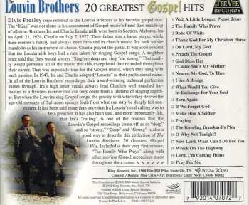 CD The Louvin Brothers: 20 Greatest Gospel Hits 631576