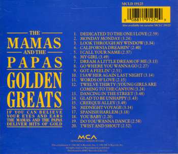 CD The Mamas & The Papas: Golden Greats 548666