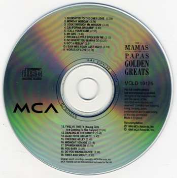 CD The Mamas & The Papas: Golden Greats 548666