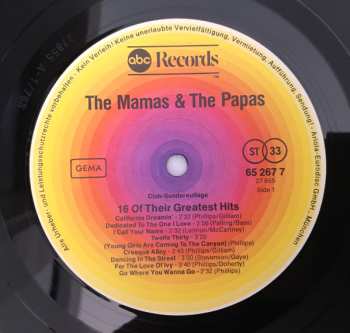 LP The Mamas & The Papas: 16 Of Their Greatest Hits 648699