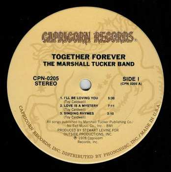 LP The Marshall Tucker Band: Together Forever 603383