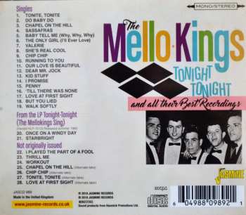 CD The Mello Kings: Blue Eyed Doo Wop - Tonight, Tonight And All Their Best Recordings 544270