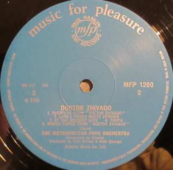 LP The Metropolitan POPS Orchestra: Doctor Zhivago 387392