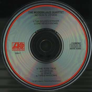 CD The Modern Jazz Quartet: No Sun In Venice 634455