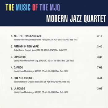 CD The Modern Jazz Quartet: The Music Of The MJQ 459629