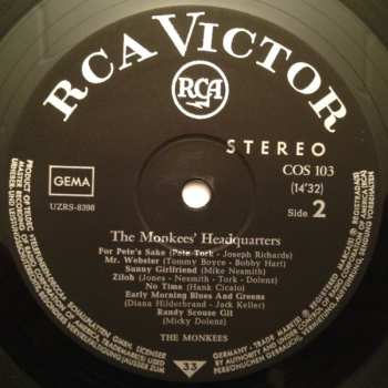 LP The Monkees: Headquarters 589721