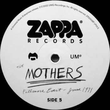 3LP The Mothers: Fillmore East - June 1971 LTD 380134