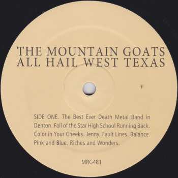 LP The Mountain Goats: All Hail West Texas 237276