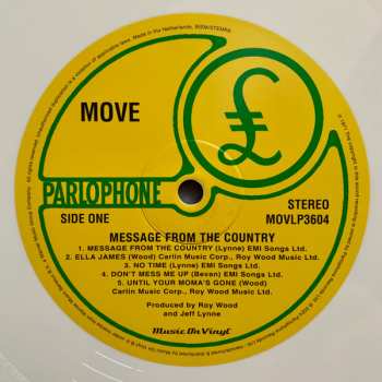 LP The Move: Message From The Country CLR | LTD | NUM 567873