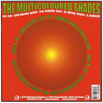 LP The Multicoloured Shades: The Lost Tapes LTD 82822