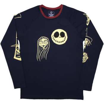 Merch The Nightmare Before Christmas: Long Sleeve Tričko Faces Aop