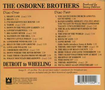 2CD The Osborne Brothers: Detroit To Wheeling 605971