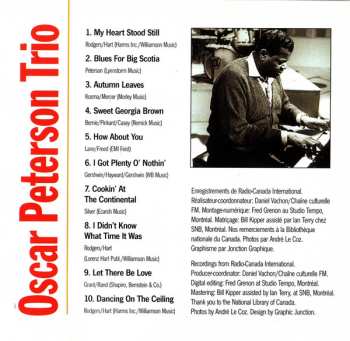 CD The Oscar Peterson Trio: Live At CBC Studios, 1960 613360