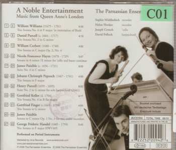 CD The Parnassian Ensemble:  Noble Entertainment: Music From Queen Anne’s London 550562