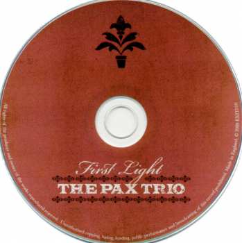 CD The Pax Trio: First Light 267035