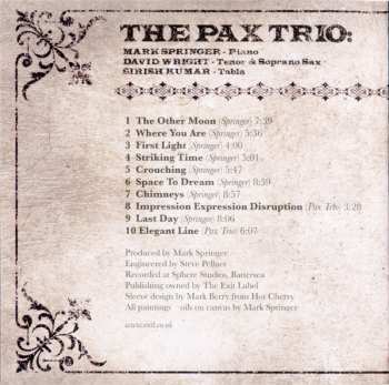 CD The Pax Trio: First Light 267035