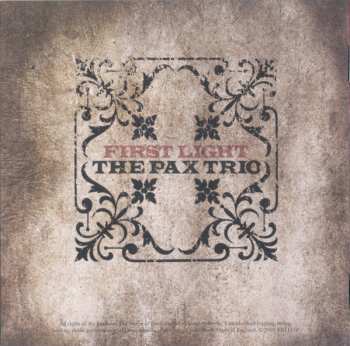 CD The Pax Trio: First Light 267035