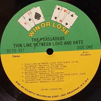 LP The Persuaders: Thin Line Between Love And Hate 596116