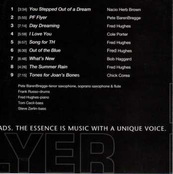 CD The Pete Barenbregge-Frank Russo Quartet: PF Flyer 313133