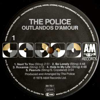 LP The Police: Outlandos D'Amour 387408