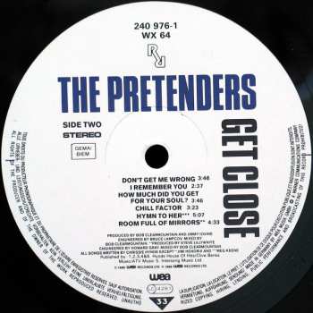 LP The Pretenders: Get Close 42443