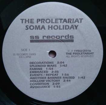 LP The Proletariat: Soma Holiday 90150