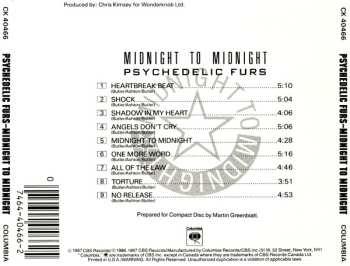 CD The Psychedelic Furs: Midnight To Midnight 596768