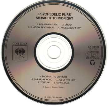 CD The Psychedelic Furs: Midnight To Midnight 596768